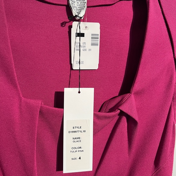 Diane von Furstenberg, “Grace” dress Tulip Pink, Size 4 - Picture 3 of 6